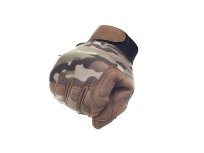 Камуфляжные Легкие Тактические Перчатки (Размер XL) — Multicam