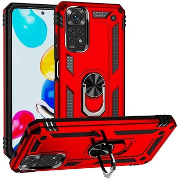 Чехол Shield для Xiaomi Redmi Note 11 / Note 11S Бампер противоударный Red