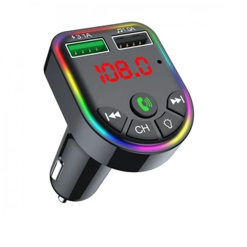 FM-модулятор HAVIT HV-FM810BT з RGB підсвічуванням Black