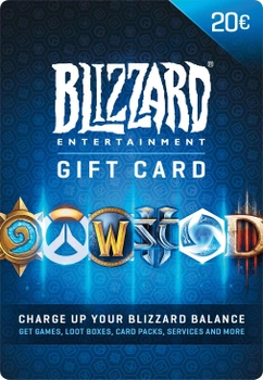 Подарочная карта Близзард Blizzard Gift Card на сумму 20 EUR, EU-регион