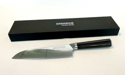 Нож сантоку 18 см Damascus DK-HJ 6003 AUS-10 дамасская сталь 67 слоев