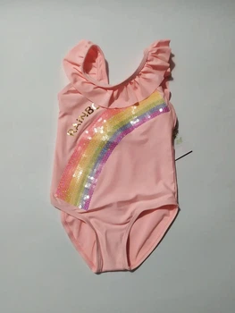 Купальник слитный для девочки розовый пайетки Primark 116см (40005018)