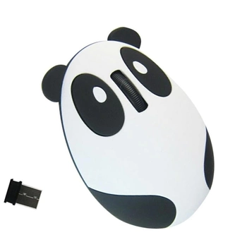 Беспроводная мышь Панда со встроенным аккумулятором Chyi Белая с черным