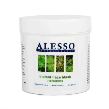Маска растворимая ALESSO Fresh Herbs успокаивающая с свежими травами для проблемной кожи 200 г