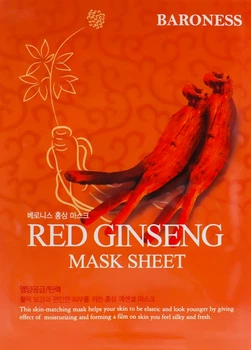 Тканинна маска з екстрактом женьшеню - Beauadd Baroness Mask Sheet Red Ginseng 21g (601939-15440)