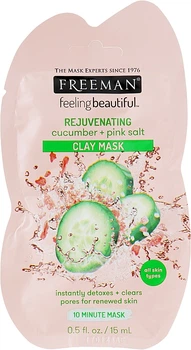 Freeman Feeling Beautiful Mask (міні) Глиняна маска для обличчя "Огірок та рожева сіль" 15ml (1045880-33947)