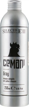 Selective Professional Cemani Gray Shampoo Камуфлирующий антижелтый шампунь для седых волос 250ml (557247-90508)