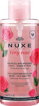 Успокаивающая мицеллярная вода для лица и глаз - Nuxe Very Rose 3 in 1 Soothing Micellar Water 200ml (822147-27796)