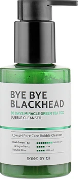 Маска-пенка от чёрных точек - Some By Mi Blackhead 30Days Miracle Green Tea Tox Bubble Cleanser 120g (672249-1795)