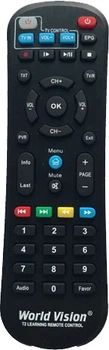 Пульт для Т2 тюнера World Vision Обучаемый T624A/T624D/T624M/T625A LAN/T625D Original