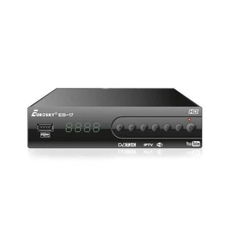 Ресивер цифровой тюнер Eurosky ES-17 HD Wi-Fi DVB-T2 IPTV Megogo YouTube