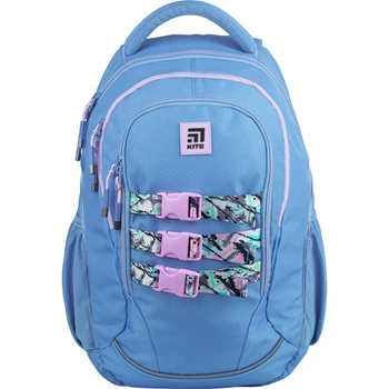 Рюкзак для подростка Kite Education K22-816L-3 (LED) 810 г 45x32x14 см голубой
