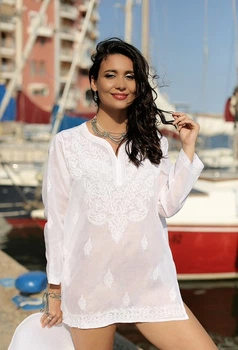 Женское пляжное платье Fresh Cotton 346 F-1c 46(L) Белый
