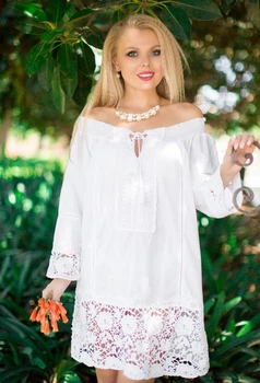 Туніка з мереживними вставками Fresh Cotton 361 F-1c 50(XXL) Білий