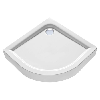 Поддон для душевой кабины KOLO Simplo 90x90x17см полукруглый акриловый без сифона белый XBN0690000