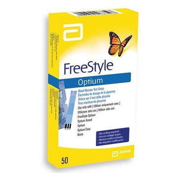 Тест-смужки Freestyle Optium #50 - Фрістайл Оптіум