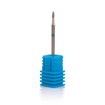 Фреза алмазная Nail Drill для обработки кутикулы (Почка), 257 015B, диаметр 1,5 мм.(синяя насечка)