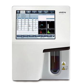 Анализатор гематологический автоматический 5-diff Mindray BC-5000 анализ венозной и капиллярной крови исследование 25 параметров 40 тестов/час растворы в комплекте