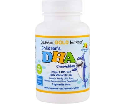 Рыбий жир California Gold Nutrition Children's DHA 180 капсул(599451)