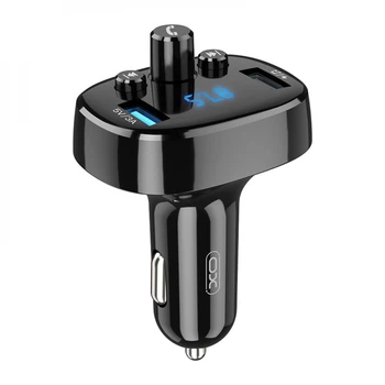 FM-трансмиттер (модулятор) XO-BCC02 car charger 3.1A Чёрный