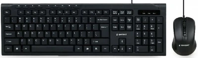 Комплект Gembird KBS-UM-03-UA (клавиатура+мышь) Black, USB