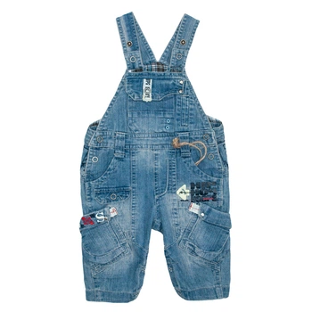 Напівкомбінезон джинс для хлопчика Hawk Kids Z013 80 см Синій