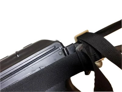Ремень оружейный трехточечный тактический трехточка для АК,автомата ружья оружия цвет чёрный KS