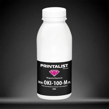 Тонер для OKI Magenta (44469715) PRINTALIST Magenta 100г OKI-100-M-PL
