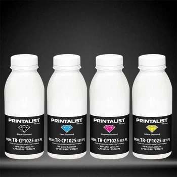 Тонер для HP LaserJet Pro CP1025 PRINTALIST B/C/M/Y Black 40г/Сolor 35г TR-CP1025-SET-PL