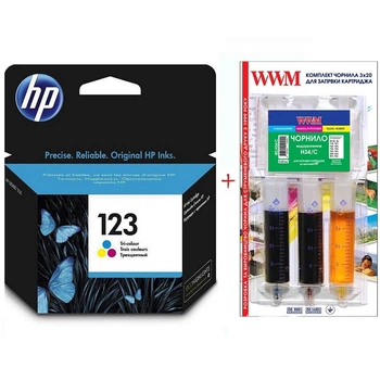 Картридж для HP DeskJet 2630 HP 123C+WWM Color Set123C-inkHP