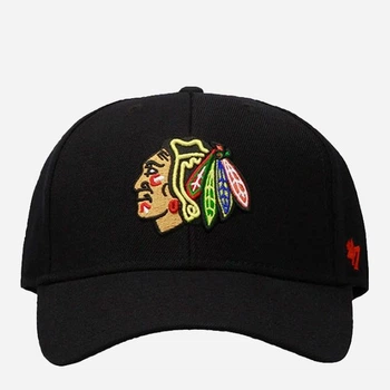 Кепка чоловіча 47Brand Chicago Blackhawks H-MVP04WBV-BKA One Size Чорний/Сірий (887738335310)