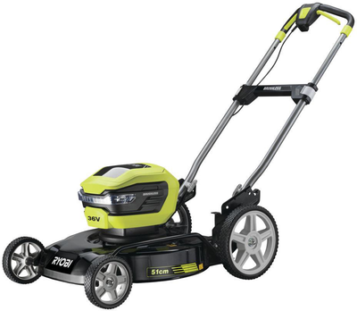 Газонокосилка аккумуляторная Ryobi RY36LMMX51A-140 36В, 51 см, бесщеточная (АКБ 1х4 А·час и ЗУ) (5133004591)