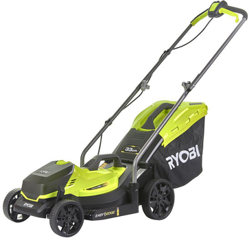 Газонокосилка аккумуляторная Ryobi RLM18X33B-40 18В, 33 см, 35 л, 25-65 мм (АКБ 1х4 А·час и ЗУ) (5133004306)