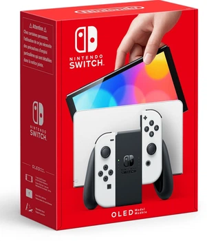 Портативная игровая приставка Nintendo Switch OLED with White Joy