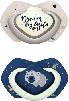 Пустушка силіконова Canpol babies Sleepy koala симетрична 6-18 місяців 2 шт Синя (22/659_blu)