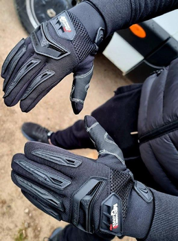 Тактичні рукавички захисні для армії ЗСУ Військова Тактичні рукавички для армії Ураїни Чорний XL
