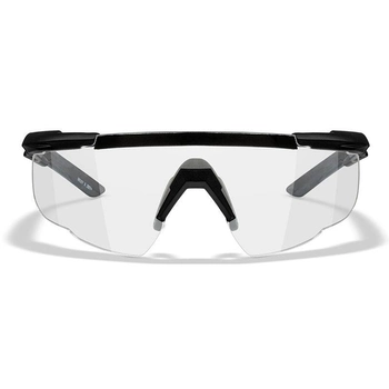 Балістичні окуляри для стрільби Wiley X SABRE ADV Clear Matte Black Frame із сумкою та шнурочком