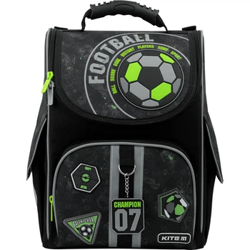 Рюкзак школьный каркасный Kite Education Champion K22-501S-6 990 г 35х25х13 см черный