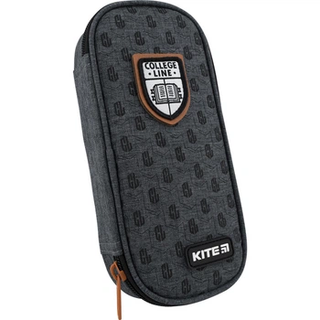 Пенал Kite College Line boy K22-662-2 86 г 21x8.5x4.5 см серый