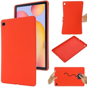 Защитный чехол Deexe Silicone Shell для Samsung Galaxy Tab S6 lite / S6 Lite (2022/2024) - Red