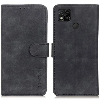 Чохол-книжка з застібкою KHAZNEH Retro Wallet для Xiaomi Redmi 10A / Redmi 9C - Black