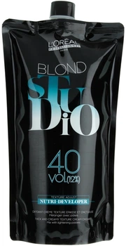 Живильний кремовий проявник для освітленого волосся 12% - L'Oreal Professionnel Blond Studio Creamy Nutri-Developer Vol.40 1000ml (177981-90417)