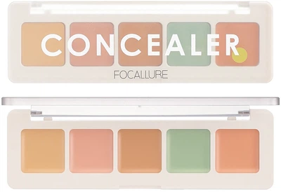 Палетка консилеров для лица, 5 оттенков - Focallure Color Concealer Palette 4.3g (4.3g) (913125-83610)