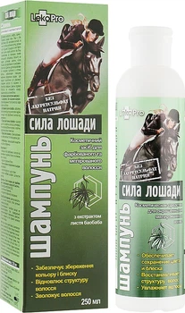 Шампунь для окрашенных и мелированных волос с экстрактом листьев баобаба "Сила лошади" - LekoPro 250ml (138991-72666)