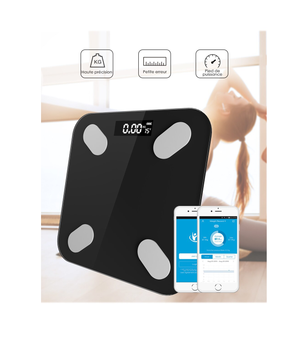 Смарт весы напольные Умные SMART ACS OPERA 2017B-A 180 кг OKOK INTERNATIONAL черные (OL-R_2610)