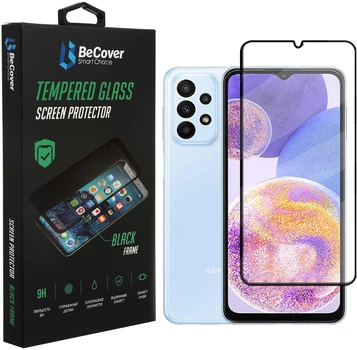 Защитное стекло BeCover для смартфона Samsung Galaxy A23 SM-A235 Black (BC_707355)