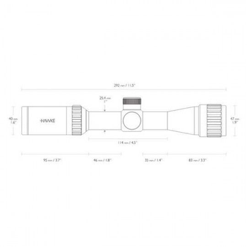 Прицел оптический Hawke Vantage 2-7x32 AO (Mil Dot)