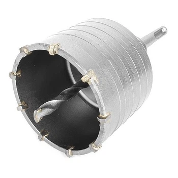 Комплект INTERTOOL SD-7075 Сверло корончатое по бетону 75мм + Переходник SDS Plus 100мм
