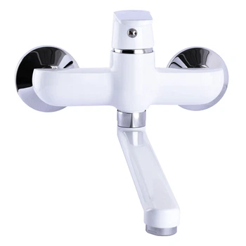 Смеситель для кухни со стены Globus Lux Laguna GLA-0104-7-WHITE однорычажный, латунь, белый