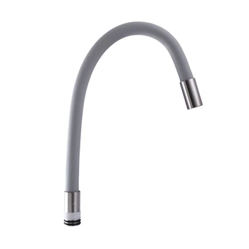 Излив для смесителя Globus Lux SPLR-2-GR (гофрогусак, серый)